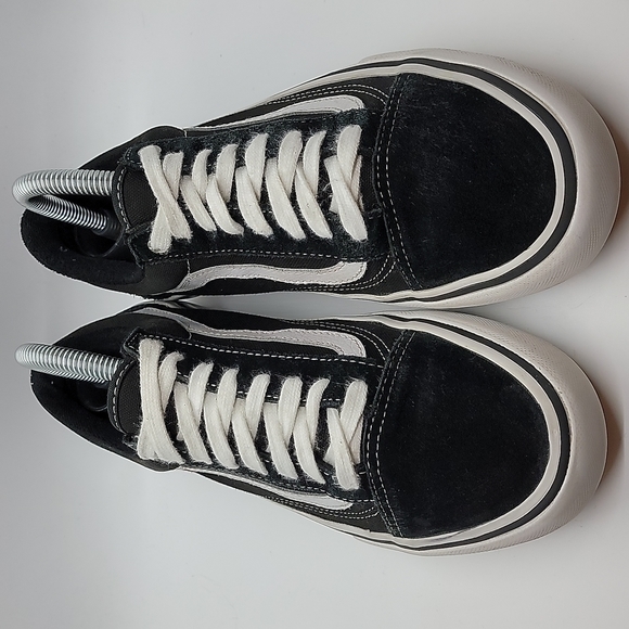 Men's Vans suede/canvas low top skate shoes - Picture 3 of 11